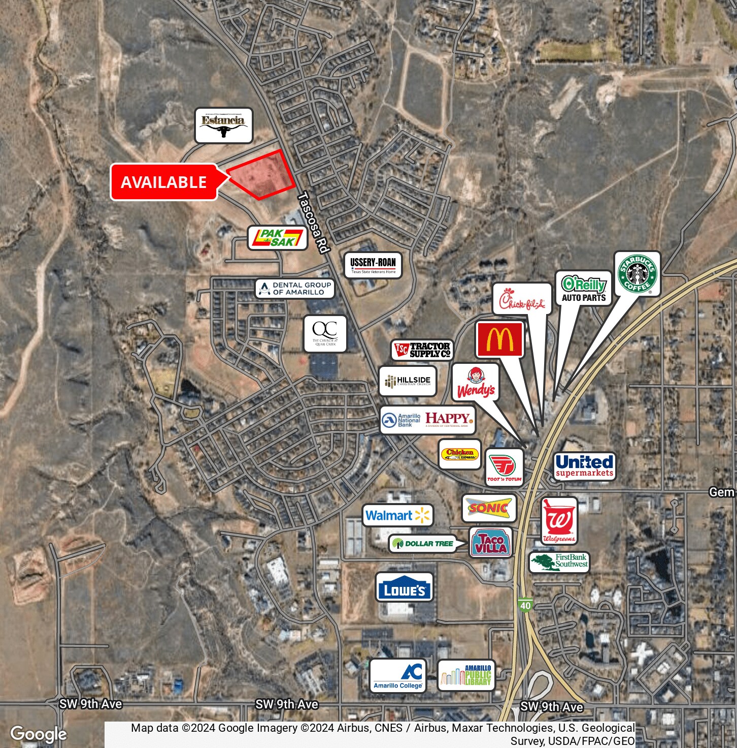 TASCOSA ROAD WEST OF AMARILLO BLVD blvd, Amarillo, TX for Sale