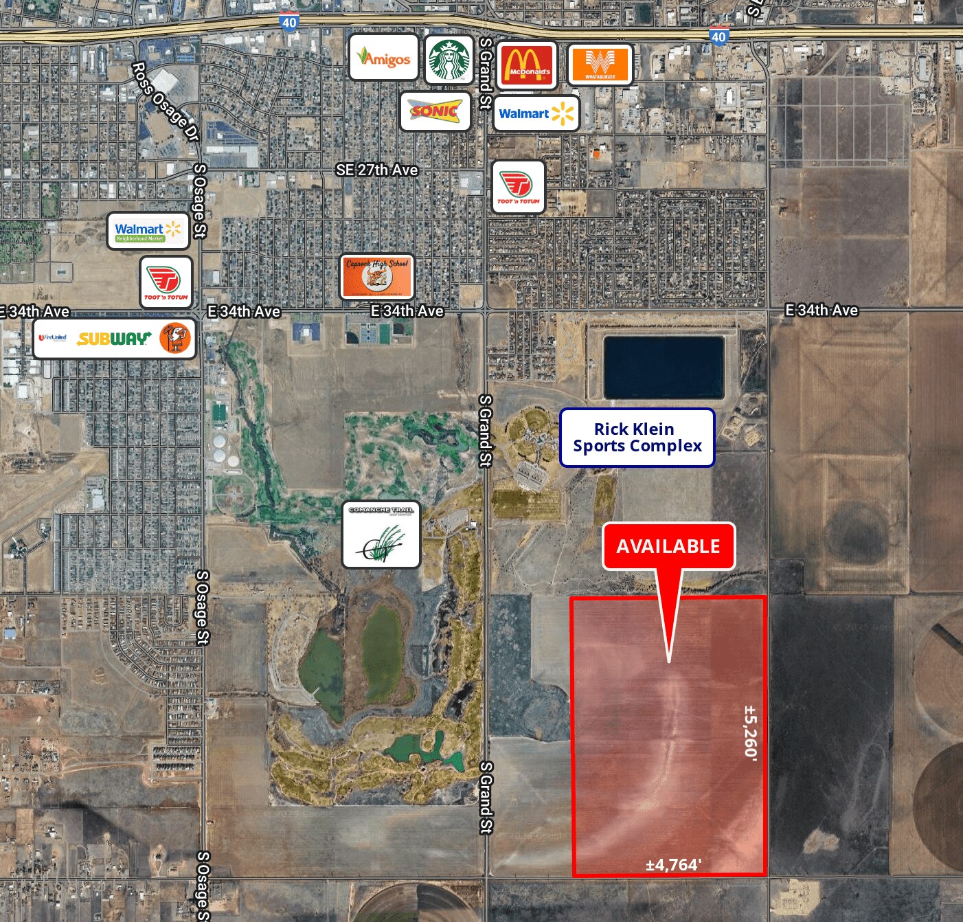 58th & Eastern St NWC ave, Amarillo, TX for Sale
