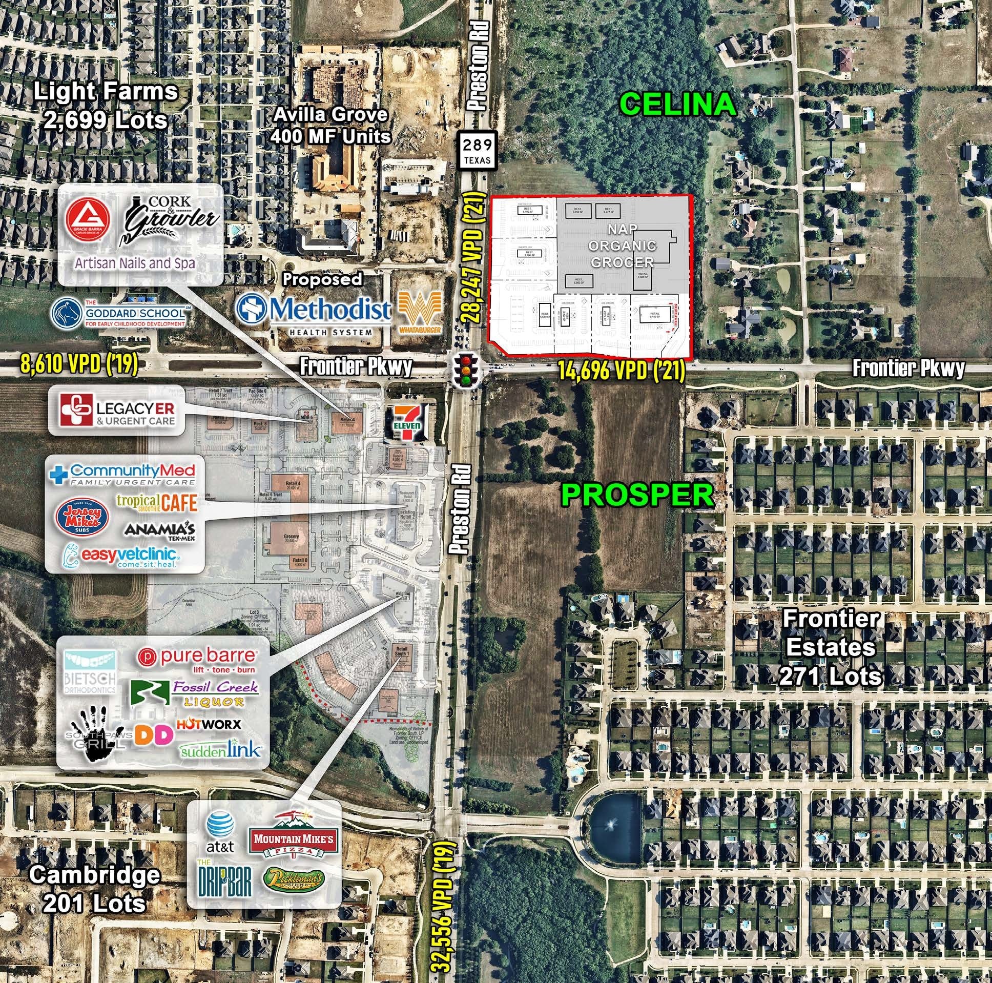 NEQ of Preston Rd @ Frontier Pkwy, Prosper, TX for Sale
