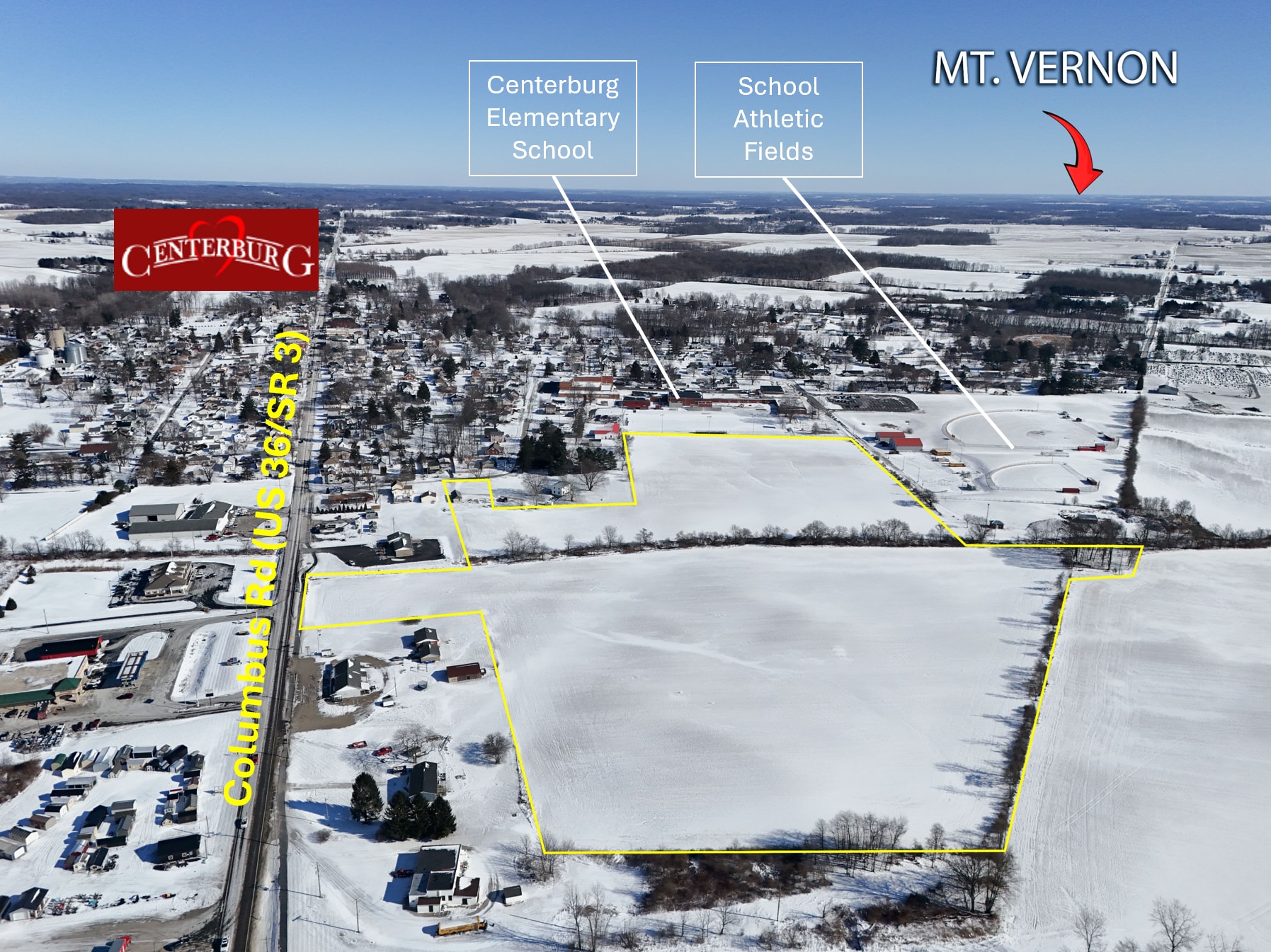 Columbus Rd (US36/SR3), Centerburg, OH for Sale