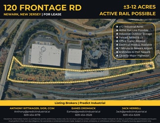 Newark, NJ Industrial Land - 120 Frontage Rd