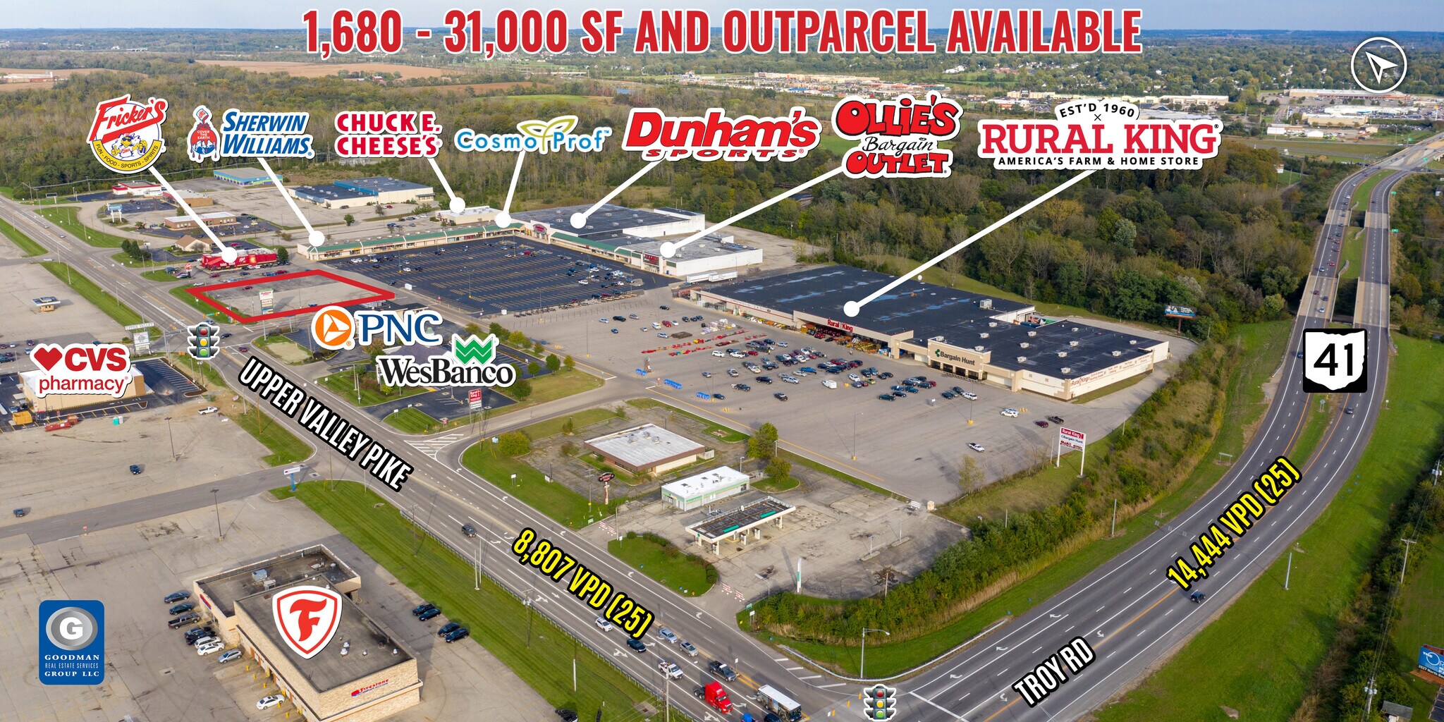 1510-1608 Upper Valley Pike, Springfield, OH for Rent