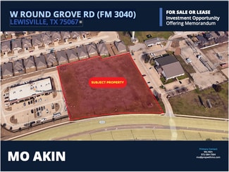 Lewisville, TX Commercial Land - TBD W Round Grove Rd