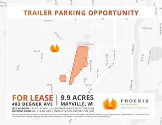 Mayville, WI Industrial Land - 403 Degner Ave Mayville, WI Industrial Land - 403 Degner Ave