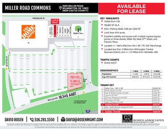 Wilmington, DE Office/Retail, Retail - 3600 Miller Rd