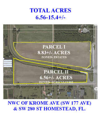 Homestead, FL Agricultural - NWC SW 280 ST & Krome ave @ Krome Ave