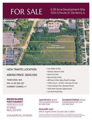 McHenry, IL Commercial Land - 1004 S State Route 31