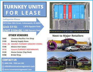 Indianapolis, IN Retail - 5074-5206 W 38th St Indianapolis, IN Retail - 5074-5206 W 38th St