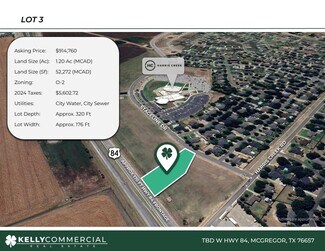 McGregor, TX Commercial Land - TBD W 84 Lot 3 hwy McGregor, TX Commercial Land - TBD W 84 Lot 3 hwy