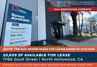 North Hollywood, CA Industrial - 11166 Gault St