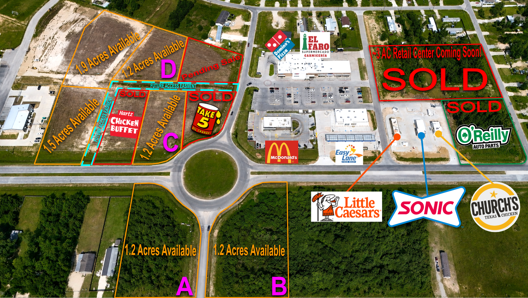 Commercial Corner- San Marcos & San Felipe, Cleveland, TX for Sale