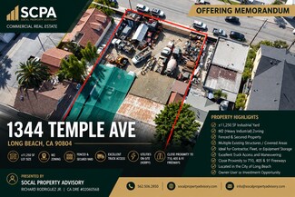 Long Beach, CA Industrial Land - 1344 Temple Ave Long Beach, CA Industrial Land - 1344 Temple Ave