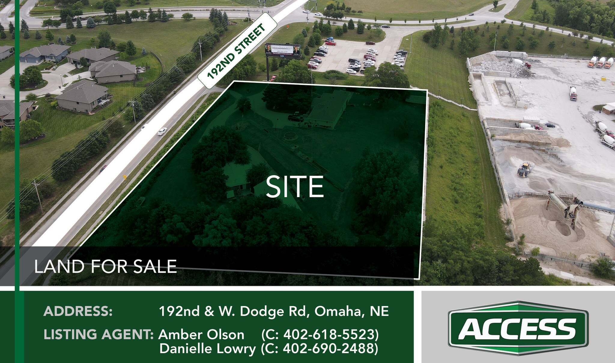 910 N 192nd St Elkhorn, NE 68022 Land Property for Lease on