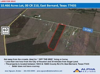 East Bernard, TX Commercial Land - 00 CR 210