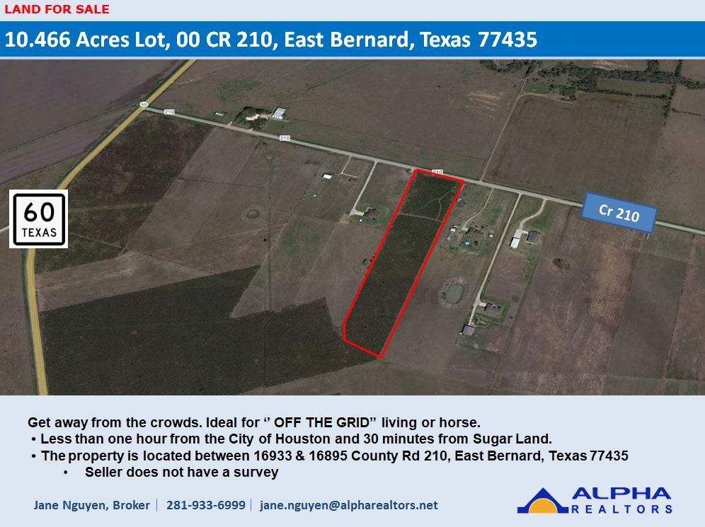 00 CR 210, East Bernard, TX for Sale