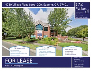 Eugene, OR Office/Medical - 4780 Village Plaza Loop