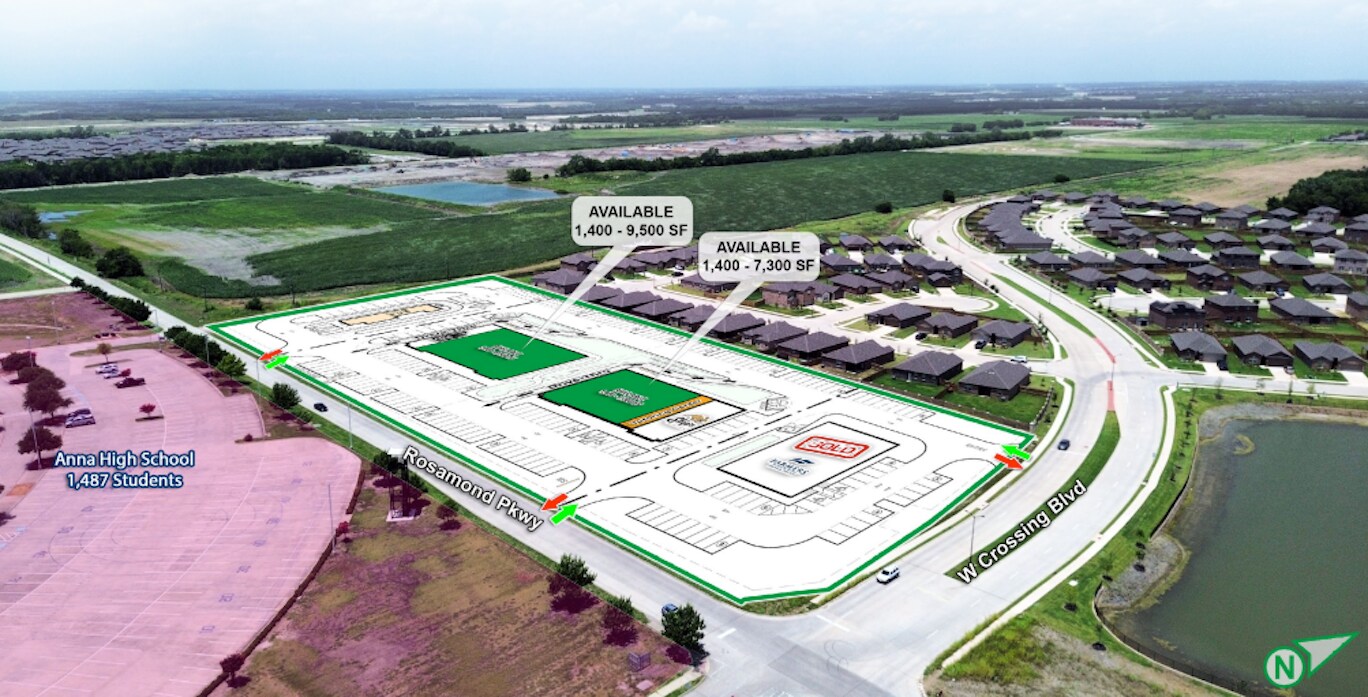 NWC of West Crossing & Rosamond Pkwy blvd, Anna, TX for Rent