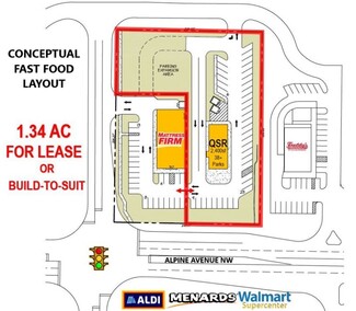 Comstock Park, MI Commercial Land - 4048 Alpine Ave NW