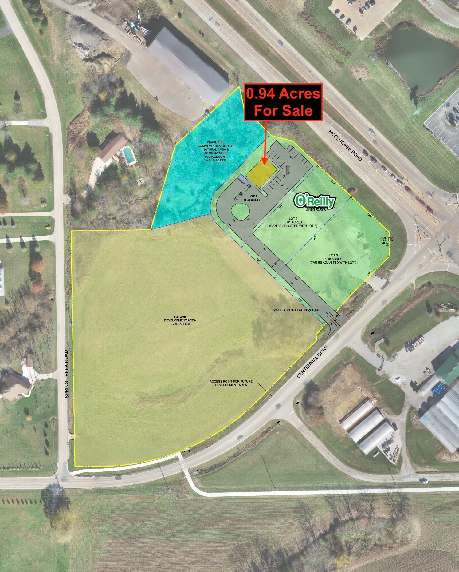 McClugage Rd @ Centennial Drive, Washington, IL for Sale