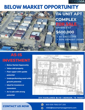 Borger, TX Apartments - 3111 Fairlanes Blvd