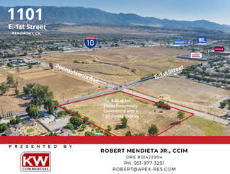 Beaumont, CA Commercial Land - 1101 E 1st St