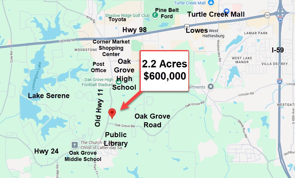 5020 Old Highway 11, Hattiesburg, MS for Sale