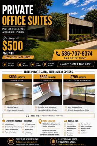 Sterling Heights, MI Office/Medical - 42850 Schoenherr Rd Sterling Heights, MI Office/Medical - 42850 Schoenherr Rd
