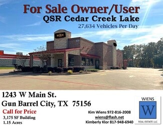 Gun Barrel City, TX Restaurant - 1243 W Main St Gun Barrel City, TX Restaurant - 1243 W Main St