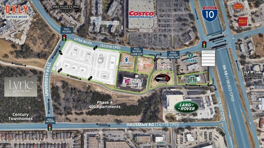 UTSA Boulevard & IH10 San Antonio, TX 78249 Land Property for Lease