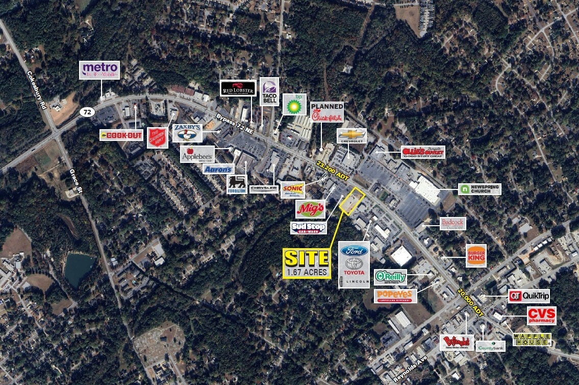 1405 Bypass 72 NE, Greenwood, SC for Rent