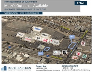 El Paso, TX Commercial Land - 8401 Gateway Blvd W