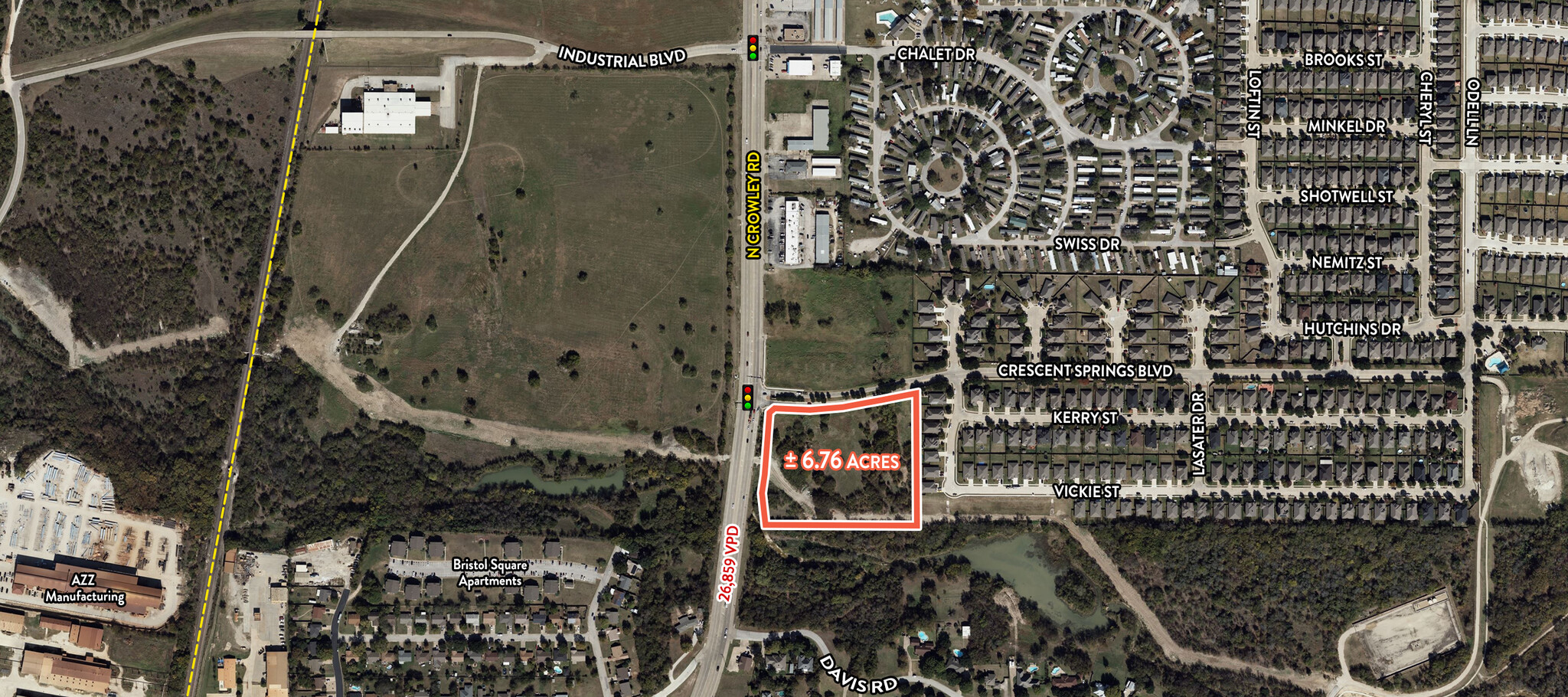 SEC N Crowley Road @ Crescent Springs Blvd., Crowley, TX for Sale