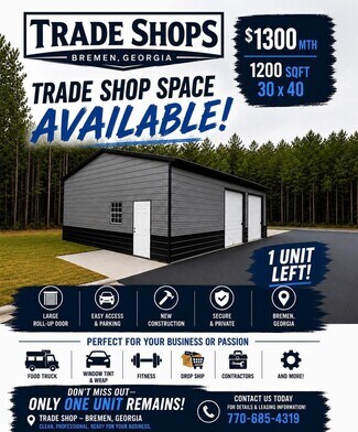 Bremen, GA Commercial Land - 116 Redding Dr Bremen, GA Commercial Land - 116 Redding Dr