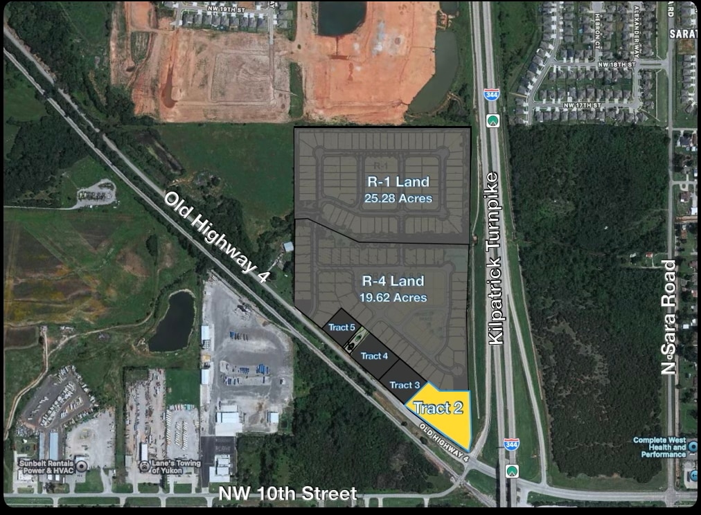 Old HWY 4 & Kilpatrick - Tract 2, Yukon, OK for Sale