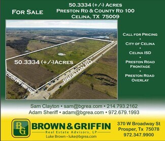 Celina, TX Agricultural Land - 10567 County Road 100