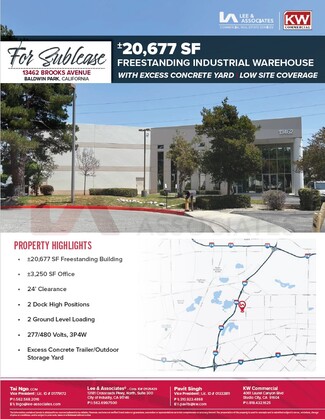 Baldwin Park, CA Industrial - 13462 Brooks Dr