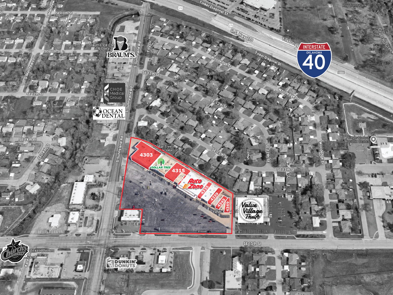 4303-4349 SE 15th St, Del City, OK for Rent