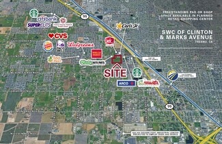 Fresno, CA Commercial Land - Clinton Ave @ Marks Ave