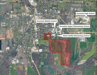 Gravette, AR Commercial Land - 86.04 AC 8th Ave SE & El Paso St SE