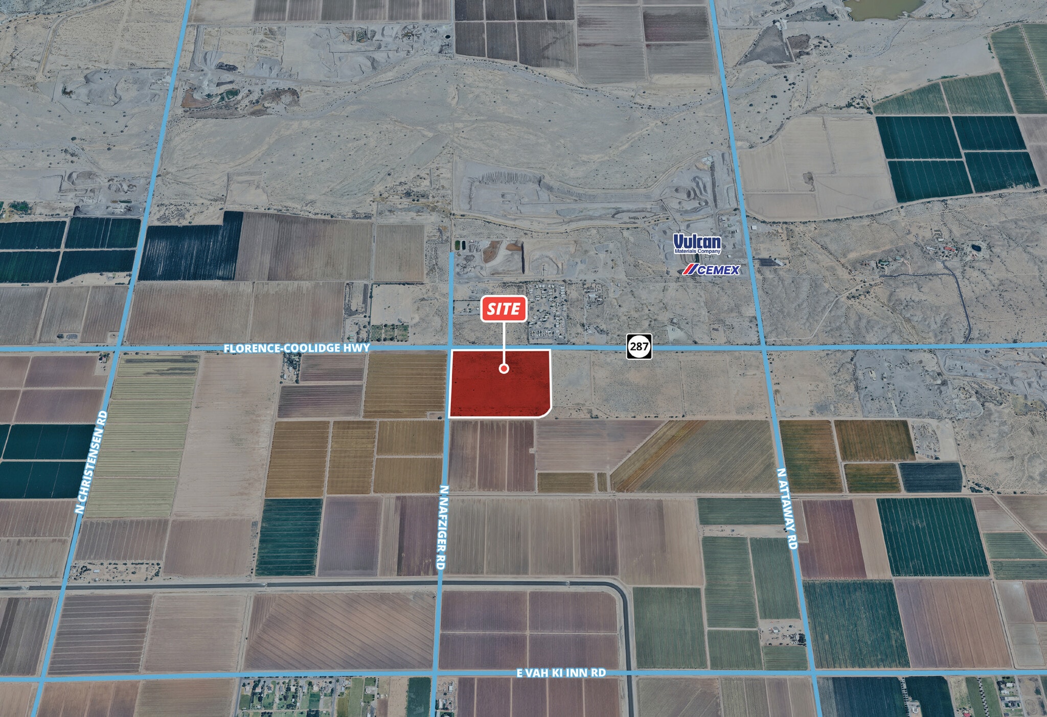 SEC AZ-287 & Nafzinger Rd, Coolidge, AZ for Sale
