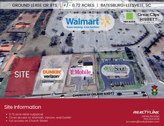 Batesburg Leesville, SC Commercial Land - 107 W Church St