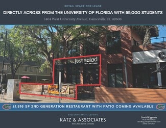 Gainesville, FL Retail - 1404 W University Ave