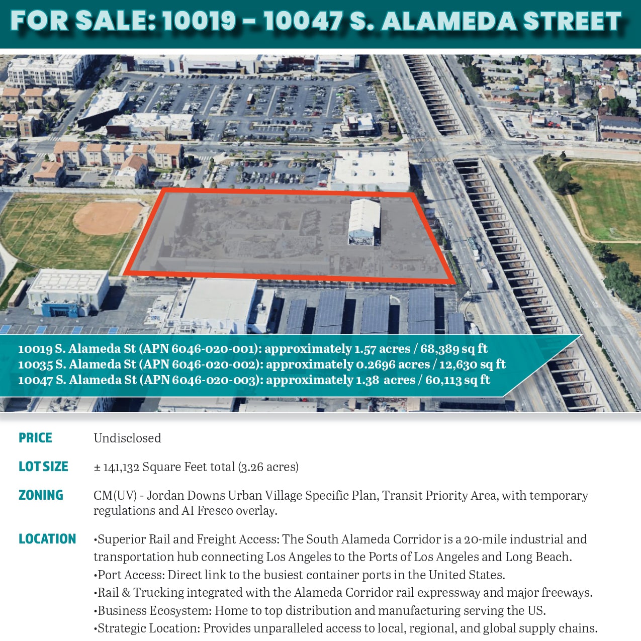 10019-10047 South Alameda Street, Los Angeles, CA for Sale