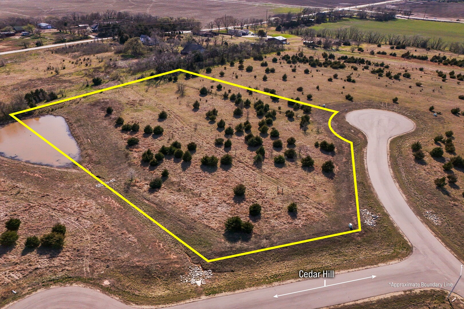 4.09+/- Acres on Cedar Hill cir, Valley Center, KS for Sale