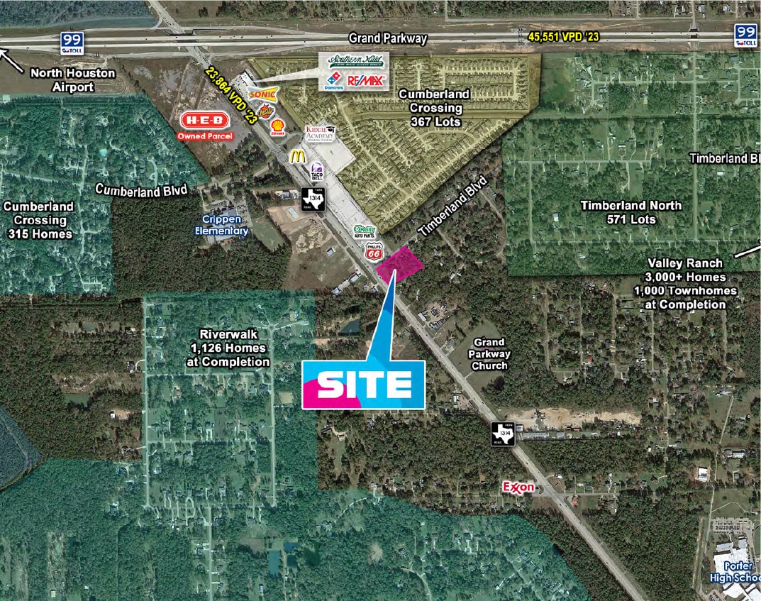 FM 1314 & Timberland Blvd, Porter, TX for Sale
