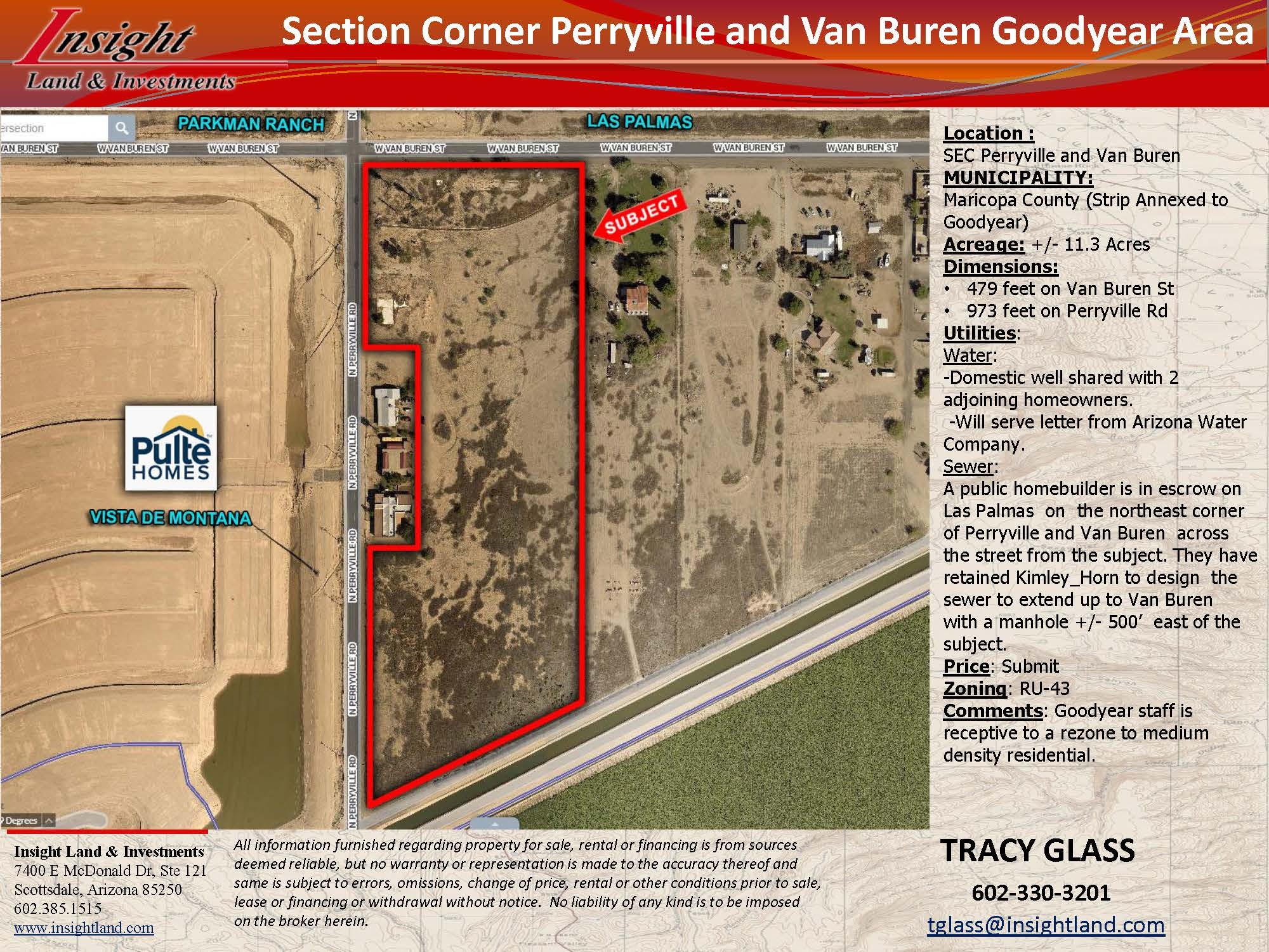 219 N Perryville Rd Goodyear, AZ 85338 Land Property for Sale on