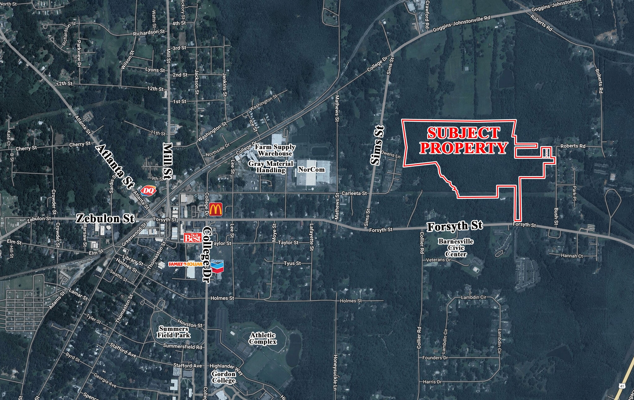 US 41 @ Bush St, Barnesville, GA for Sale