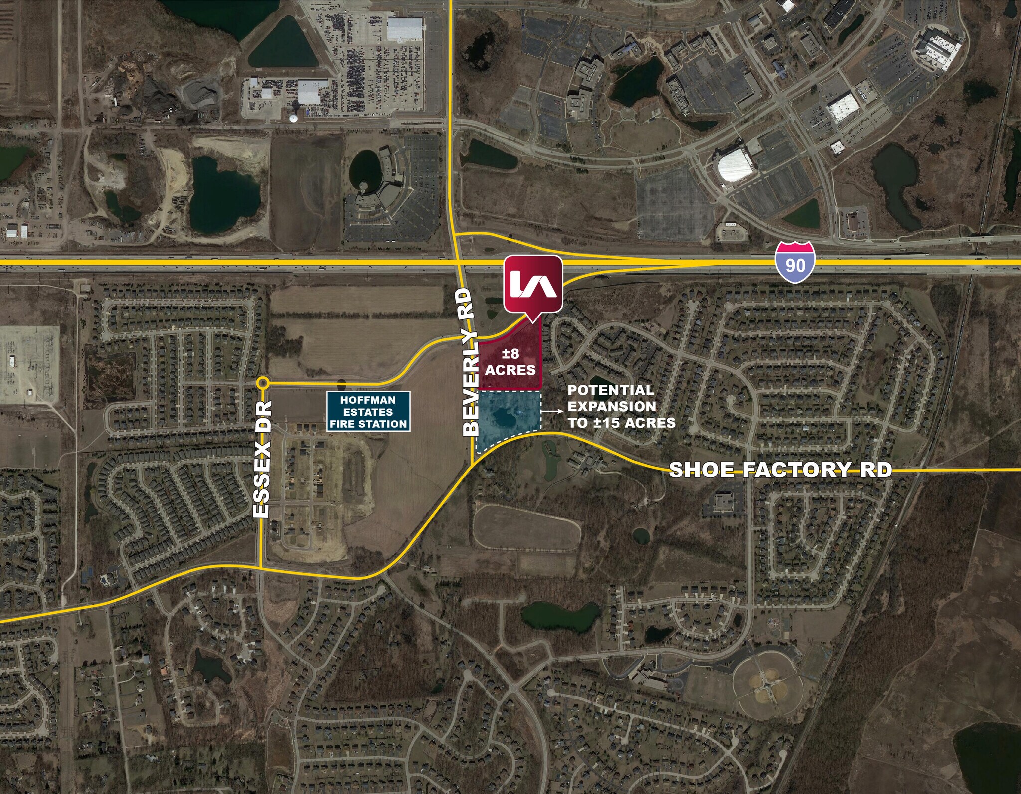 SEC I-90 & Beverly Rd, Hoffman Estates, IL for Sale