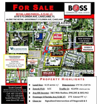 Lakeland, FL Commercial Land - 5510 S Florida Ave