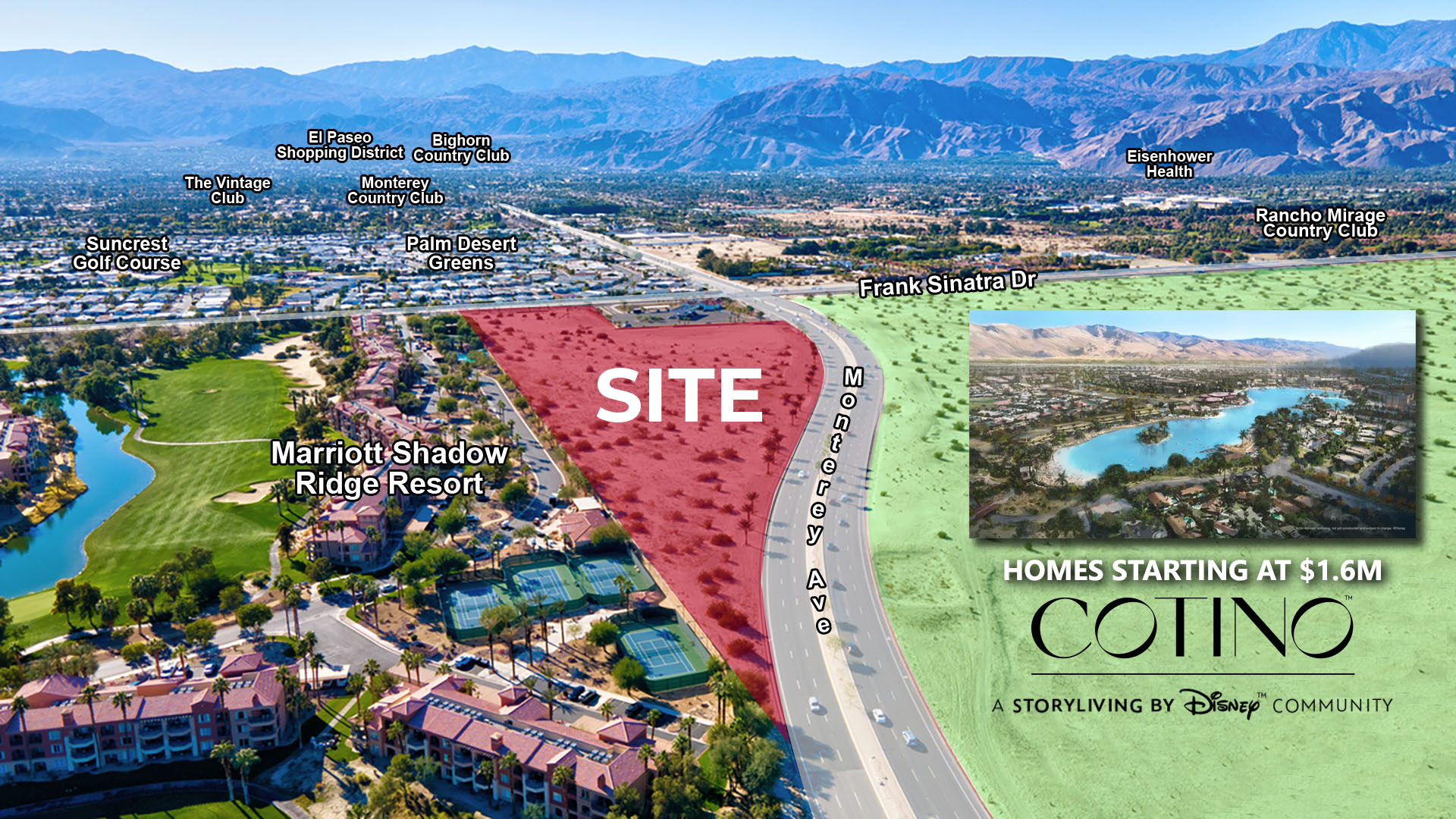 Frank Sinatra Dr & Monterey Ave, Rancho Mirage, CA for Sale